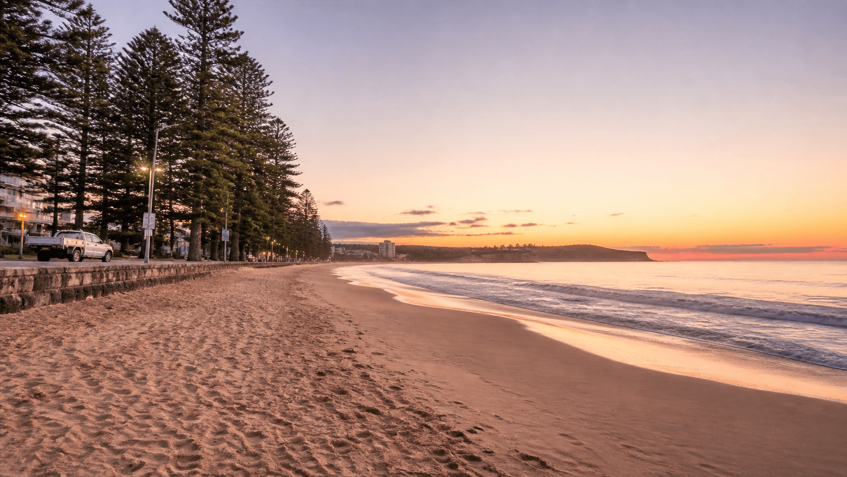 Sutherland Shire coastline at sunset